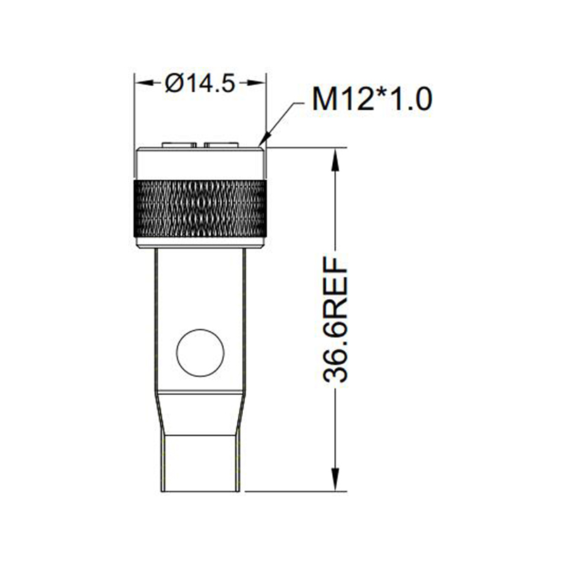 M12 8pins Y code female moldable connector with shielded,brass with nickel plated screw