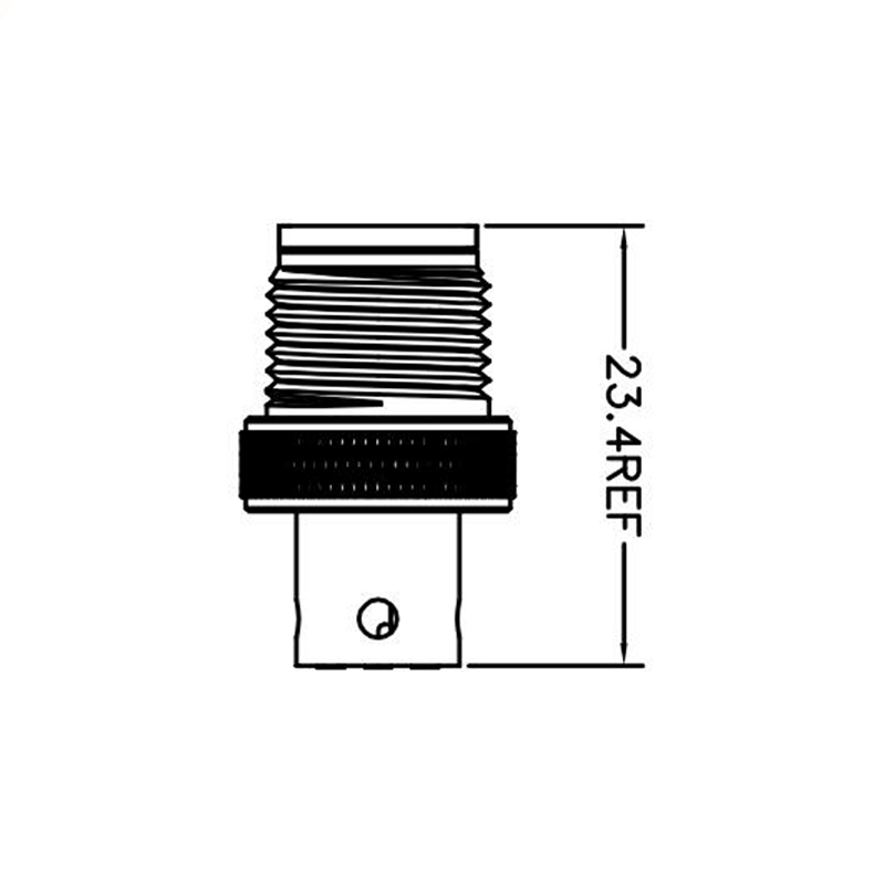 M12 6pins C code male moldable connector with shielded,brass with nickel plated screw