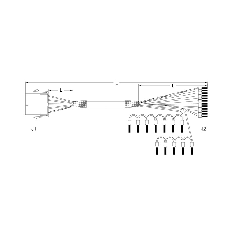 TE 172163-1 to ferrules cable