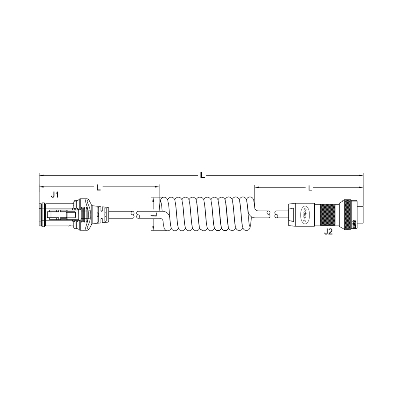 Amphenol AT06-4S to Switchcraft TS2C5F20C cable