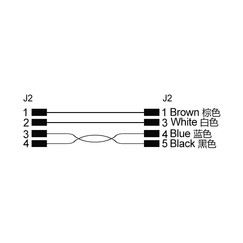 Amphenol AT06-4S to Switchcraft TS2C5F20C cable